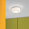 Serien Lighting Curling, lámpara de techo LED vidrio - M - difusor externo plateado/con difusor interior - dim to warm - ejemplo de uso previsto