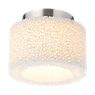 Serien Lighting Reef Ceiling Light aluminium brushed - The Reef emits diffuse light to the sides and focused light downwards.