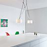 Serien Lighting Twin Pendant light LED shade acrylic glass, chrome glossy application picture