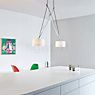 Serien Lighting Twin Pendelleuchte Schirm Acrylglas, Chrom glänzend Anwendungsbild