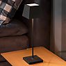 Sigor Nuindie Lampe de table LED, abat-jour carré anthracite - produit en situation