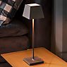 Sigor Nuindie Lampe de table LED, abat-jour carré noir - produit en situation