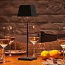 Sigor Nuindie Table Lamp LED with square shade anthracite application picture