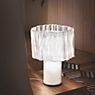 Slamp Accordeon, lámpara de sobremesa transparente - ejemplo de uso previsto
