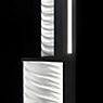 Slamp Modula Twisted Lampadaire LED noir/cristal translucide clair