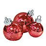 Sompex Ornament Bodemlamp LED glas rood, ø25 cm, voor batterij , uitloopartikelen