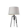 Sompex Triolo Table Lamp white/polished stainless steel