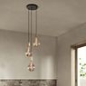 Tala Triple Pendant Light white - brass application picture