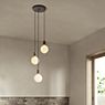 Tala Triple Pendant Light white - brass application picture