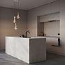 Tala Triple Pendant Light white - brass application picture