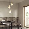 Tala Triple Pendant Light white - brass application picture