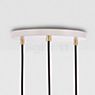 Tala Triple Pendant Light white - brass