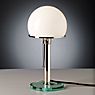 Tecnolumen Wagenfeld WG 25 GL Lampe de table corps nickelé/pied verre - produit en situation
