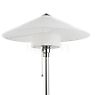 Tecnolumen Wagenfeld WG 27 Lampe de table corps transparent/pied verre - L'abat-jour en forme de chapeau pointu indique un style élaboré et sûr.