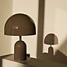 Tom Dixon Bell, lámpara recargable LED gris pardo - ejemplo de uso previsto