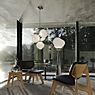 Tom Dixon Melt Cone Fat Lampadaire LED argenté/opale - produit en situation