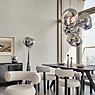 Tom Dixon Melt Mini Pendant Light LED 4 lamps silver application picture