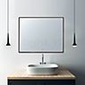 Top Light Lumen Specchio cosmetico LED bianco opaco, White Edition, H.80 x L.60 cm - immagine di applicazione