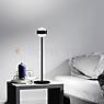 Top Light Puk Eye Table Lampada da tavolo LED nero opaco/cromo - 37 cm - immagine di applicazione