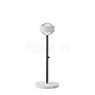 Top Light Puk Eye Table Lampe de table LED blanc mat/chrome - 37 cm