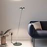 Top Light Puk Floor Mini Twin Floor Lamp LED black matt/chrome - lens clear/lens clear application picture