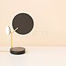 Tunto Ballon Lampe de table LED marbre blanc/chêne - Casambi - produit en situation