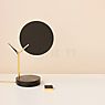 Tunto Ballon, lámpara de sobremesa LED mármol negro/roble - Casambi - ejemplo de uso previsto
