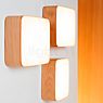 Tunto Cube Applique/Plafonnier LED chêne - L - produit en situation