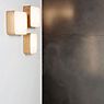 Tunto Cube Lampada da soffitto/parete LED noce - S - immagine di applicazione