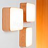 Tunto Cube, lámpara de techo/pared LED nogal - S - ejemplo de uso previsto