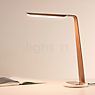 Tunto Swan Table Lamp LED oak - with QI charging station application picture