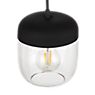 Umage Acorn Cannonball Pendant Light 3 lamps black amber/brass - The E27 lamp thus becomes an attractive design element.