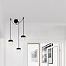 Umage Acorn Cannonball Pendant Light 3 lamps black amber/brass application picture