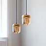 Umage Acorn Cannonball Pendant Light with 2 lamps black amber/brass application picture