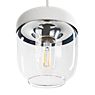 Umage Acorn Cannonball Pendant Light with 3 lamps white smoke/steel - The Cannonball Acorn allows for an interesting view of its inside.