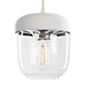 Umage Acorn Pendant Light smoke/steel, cable white - Thanks to the clear glass, the illuminant inside is turned into a decorative element.