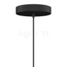 Umage Around the World Hanglamp afdekking zwart/kabel wit - baldachin rond - 27 cm