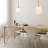 Umage Around the World Pendant Light cover brass/cable white - baldachin round - 27 cm application picture