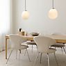Umage Around the World Pendant Light cover steel/cable white - baldachin round - 27 cm application picture