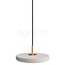 Umage Asteria Micro Pendant Light LED fog white - Cover brass