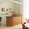 Umage Asteria Micro Pendant Light LED fog white - Cover brass application picture