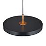 Umage Asteria Mini Hanglamp LED geel - Cover messing & zwart