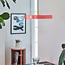 Umage Asteria Suspension LED rouge - cover laiton - ra 83 - produit en situation