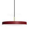 Umage Asteria Suspension LED rouge - cover laiton - ra 83