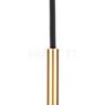 Umage Asteria, lámpara de suspensión LED antracita - Cover latón & acero - La delgada suspensión está decorada con un detalle dorado.