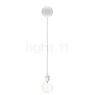 Umage Cannonball Pendant Light 1 lamp white with globe bulb