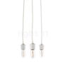 Umage Cannonball Pendant Light 3 lamps white with globe bulb - The Cannonball is an equally plain as elegant pendant light.
