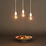 Umage Cannonball Pendant Light 3 lamps white with globe bulb