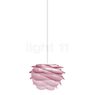 Umage Carmina Mini, lámpara de suspensión rosa, cable blanco