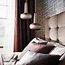 Umage Clava Cannonball Pendant Light 2 lamps brass, cable white application picture